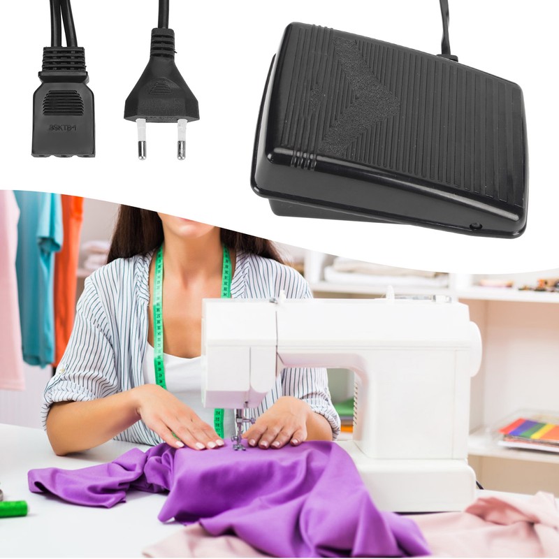 Sewing Machine Foot Pedal with Power Cord Skid Resistance Pad