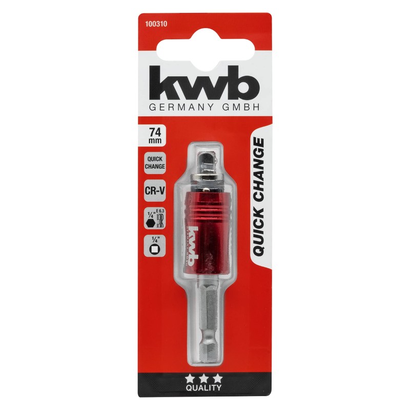 kwb 2-in-1 Quick Change Bit Holder with E 6.3 1/4