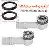 Qrity Pack of 2 Overflow Head, Overflow Sink, Overflow Pipes