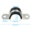 Bonsicoky 10 Pack 18mm Cable Clamp with Rubber Lined -