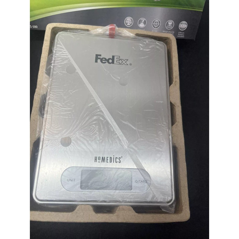 Homedics Ultra Thin Stainless Steel Kitchen Scale FedEx Logo 11