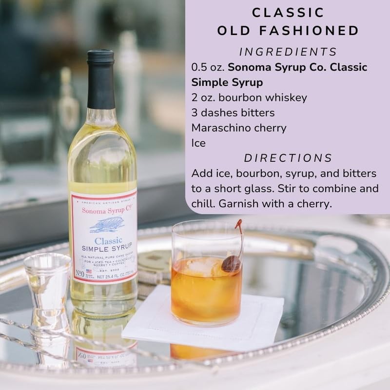 Sonoma Syrup Co Classic Simple Syrup 12.7 Fl Oz for