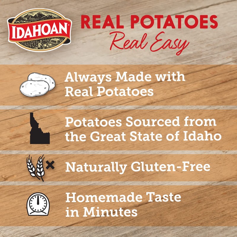 Idahoan Four Cheese Mashed Potatoes Family Size, 8 oz Pouch