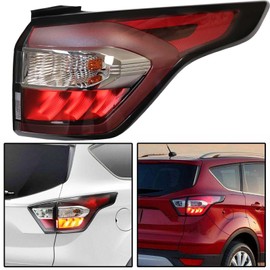 HinLIaDa Outer Tail Light Assembly, for Ford Escape Kuga 2017-2019 Pair Outer Side Tail Lights Rear Brake Lamps Stop Indicator Light Right + Left Kit (Right)