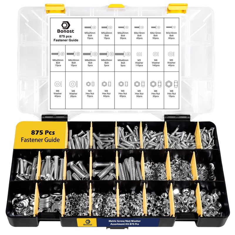 Bonost 2300 Pieces Hardware Assortment Kit - Metric & SAE