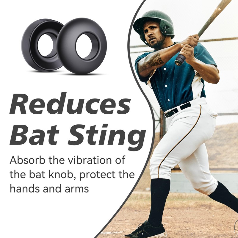 [2 Packs] Professional Baseball Bat Grip Knob Stacker Choke Up