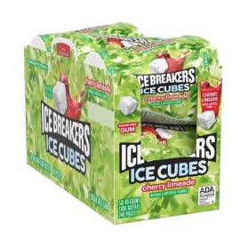 Ice Breakers Ice Cubes Cherry Limeade Sugar Free Chewing Gum Bottles, 3.24 oz