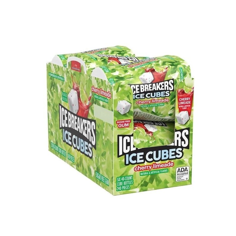 Ice Breakers Ice Cubes Cherry Limeade Sugar Free Chewing Gum