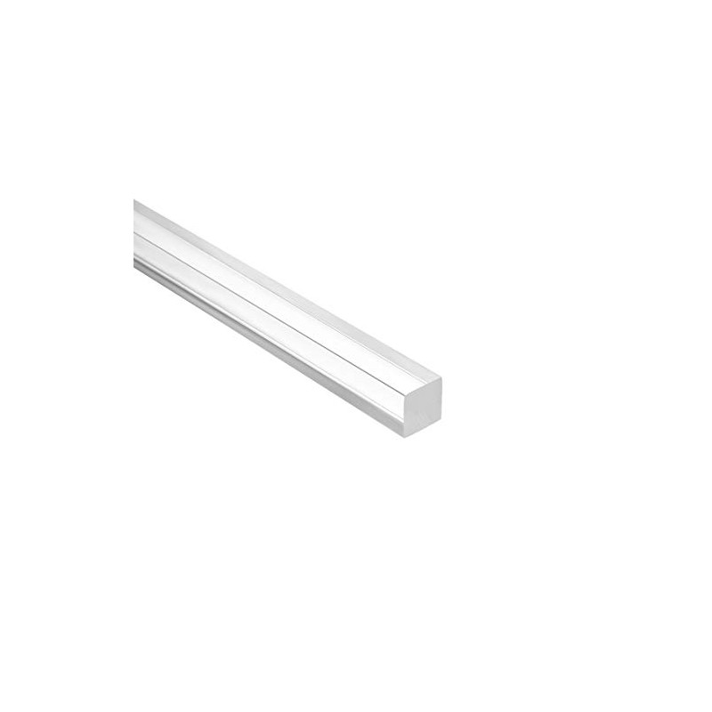 sourcing map Acrylic Square Rod,10mmx10mmx250mm Clear,Solid Plastic PMMA Bar Stick