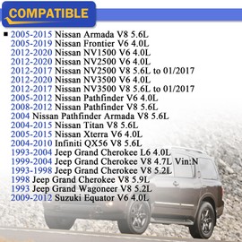 CA7440 Filtro de aire para motor INFINITI QX56 NISSAN Armada Frontier NV1500 NV2500 NV3500 Pathfinder Titan Xterra Jeep Grand Cherokee SUZUKI Equator 16546-7S000