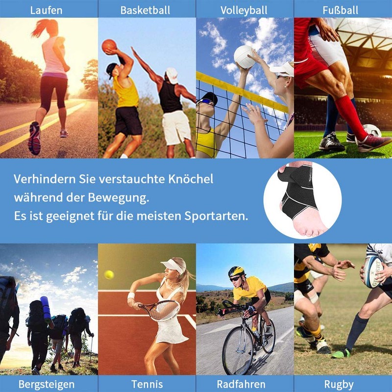 Teylam Ankle Support, Adjustable Ankle Support, Flexible Foot Support, Ultra