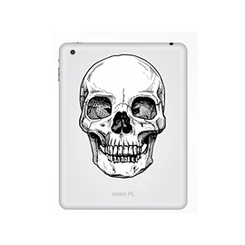 2 x 10cm/100mm Skull Vinyl Stickers Travel Luggage Horror Scary #7453