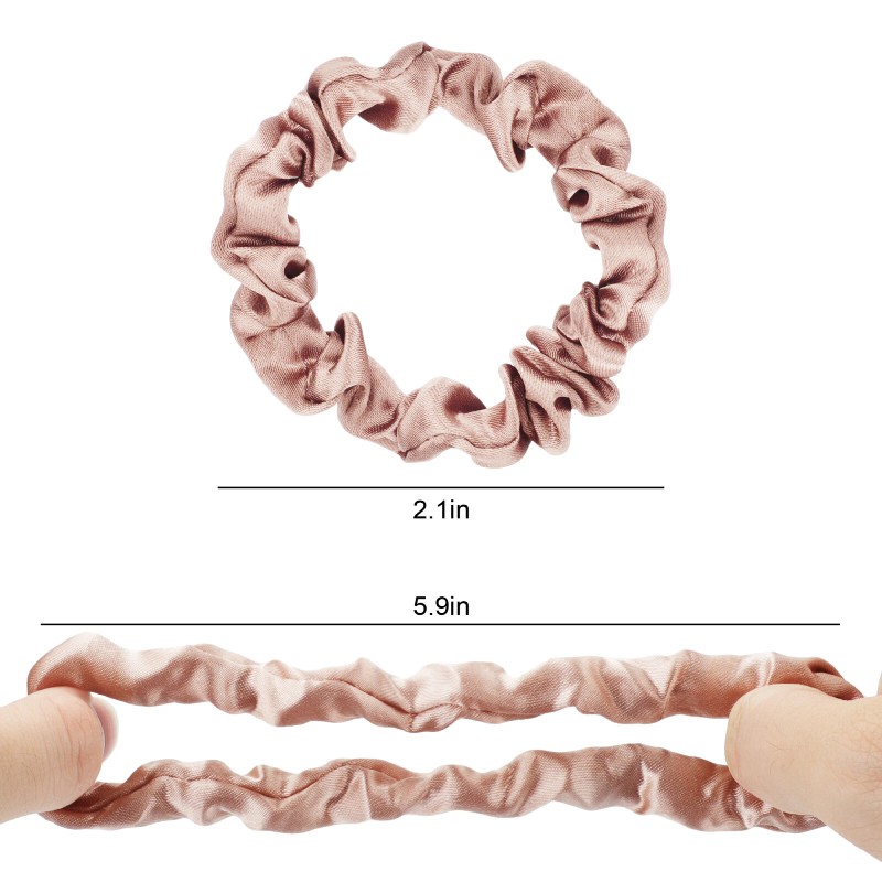 48pcs Satin Hair Ties Scrunchies Multicolor Elastic Silk Hair Bands