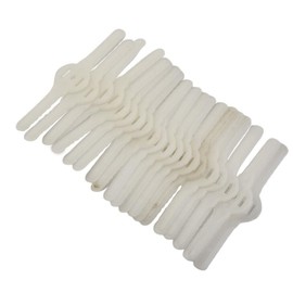 Plastic Grass Trimmer Blades, Grass Trimmer Replacement Blades, 135 mm Cordless Strimmer Blades, for Lawn, Garden, Orchard, Woods, or Pastoral, Cordless Lawn Mower Cutting (White(50 Pack))