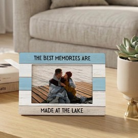 Lake House Gifts Coastal Picture Frame 4x6 for Desk Table Room