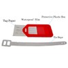 Krueis 6Pc Waterproof Luggage Tag Bright Plastic Label for Airport