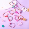 Naler 6 Kit Pulseras Collares y Anillos Conjunto de Cuentas