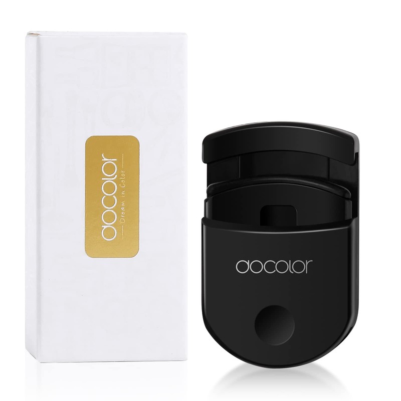 Docolor Eyelash Curler Portable Lash Curler with 1 Silicone Refill
