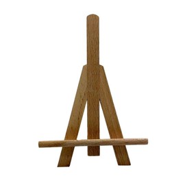 Wooden World – Mini Wooden Easel 15 cm – Stand for Small Photos, Place Cards, Decorations | Reinforced Front Support | for Weddings, DIY, Presentations, Displays and Crafts