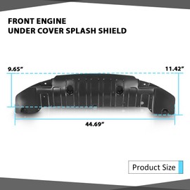 Front Engine Splash Shield Under Cover Compatible with Hyundai Elantra Sedan 2011-2013 HY1228166, 291103X000