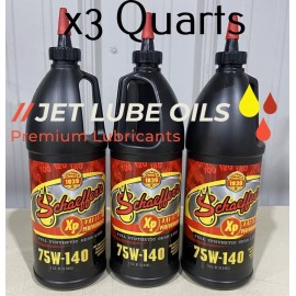 Schaeffers 3 Schaeffer's 170 75W-140 Synthetic Extreme Duty Axle Gear Oil Lube 3 Quarts