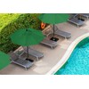 MASTERCANOPY Patio Umbrella 9 ft Replacement Canopy for 8 Ribs-Forest