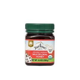Tranzalpine Organic Manuka Multifloral Honey Blend MGO 50+, No Artificial Flavours, Non GMO, 8.8 Ounce (Pack of 1)