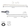 Much Hotter Universal Toilet Handle Tank Flush Lever Replacement -
