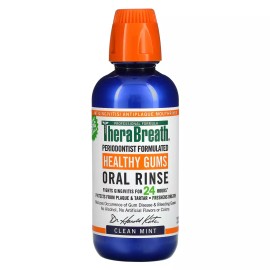 TheraBreath Healthy Gums Mouthwash, Clean Mint, Antigingivitis