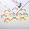 10 piezas de atrapasoles de metal colorido, nubes de arco