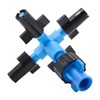 ZONADAH Automatic Drop Irrigation Sprayer 4 Way Cross Atomizing Nozzle