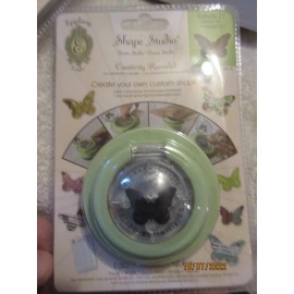Epiphany Crafts 6 NEW Epiphany Crafts Shape Studio Round Punch Paper BUTTERFLY Patterns Stamps