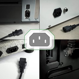 Aprelco 5ft Power Cord Cable Compatible with Mackie MR5mk3 MR6mk3 5.25 6.5 2-Way Powered Studio Monitor