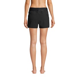 Lands' End Womens Comfort Waist 3in Swim Short Panty-New Black Plus 24w