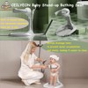 Baby Bath Stand,Foldable & Adjustable 5 Levels Infant Bath Seat,Upgraded
