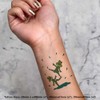Azeeda 4 x 'Planschende Frösche' Temporäre Tattoos - Wasserfest, Hautfreundlich