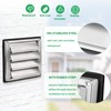 LALAGO Ventilation Grille 100 mm, Backflow Flap, Weather Protection Grille