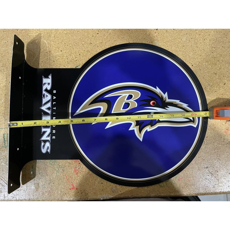 Baltimore Ravens Metal Flange Sign