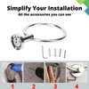 Stainless Steel Towel Holder, Bathroom Towel Ring, Wall Mount Hanging