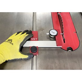 SST - Saw Gauge Calibrator - For Calibrating Saw Blades, Fences, & Jigs - Precise & Accurate Alignment - ½ in. Dial Indicator