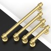 Amerdeco 10 Pack Brushed Gold Cabinet Pulls 7.5 Inch Hole