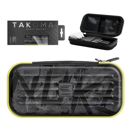 Target Darts Luke Littler Ghost Series Takoma Wallet, Regular – Darts Case, Black/White Storage Cases, “The Nuke” Zipper Dart Holder, Professional Accessories – Holds 3 Fully Assembled Darts