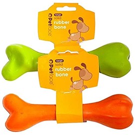 Petface Seriously Strong Solid Rubber Bone Dog Toy, Tough & Durable, 20 cm