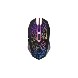 MEETION Raton Gaming Mouse Ratón Con Sensor Optico Para Juegos 2400 DPI Cableado 1.50 m Ergonómico. Iluminacion LED MT-M930