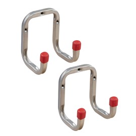 Gedotec Wall Bracket – Wall Hooks for Screwing Galvanised Steel | Duo | Pack of 2 Tool Hooks Length: 90 mm Including Mounting Material | All-Purpose Hooks Made of Metal | Wall Mount Garage | Wall