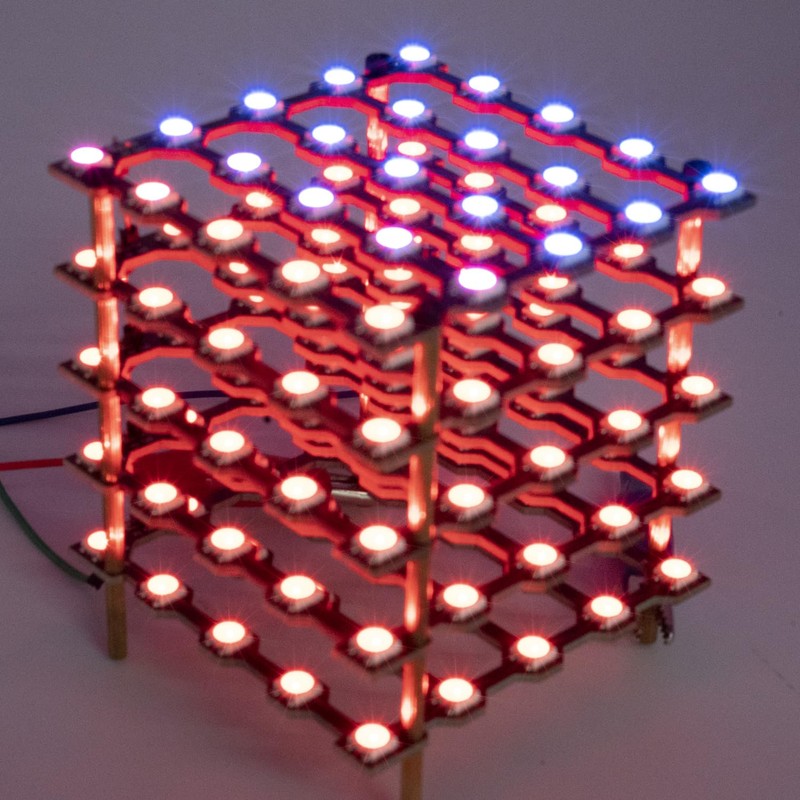 Treedix Led Cube 5X5X5 Digital Individually Addressable with RGB Full-Colour,