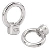 PAGOW 4 Pieces Stainless Steel 316 Lifting Eye Nut, 1/4"