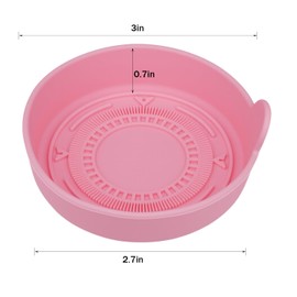 Silicone Car Cup Holder Coasters – 3" Round Anti-Slip Waterproof Car Cup Mats, Heat Resistant Drink Coasters for Vehicle Interior, Universal Fit – 2 Pack (Pink - 2)