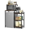 ikkle Mini Fridge Stand with Storage Shelves, 3-Tier Mini Fridge
