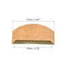 PATIKIL 75mm Wood Sweater Comb, 1 Pack Portable Mini Fuzz